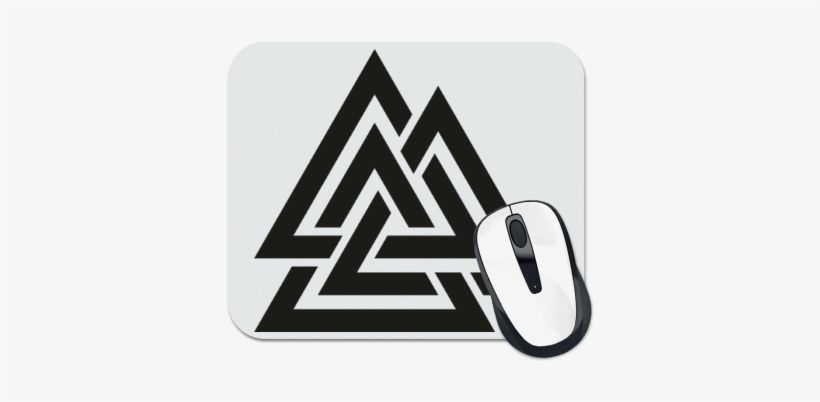 Коврик Для Мыши Valknut - Simbolo De La Mitologia Nordica, transparent png #1813602