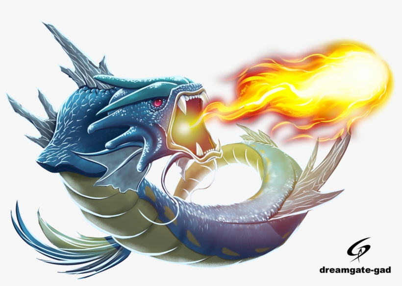 Gyarados Used Dragon Rage By Dreamgate Gad - Gyarados Png, transparent png #1813654