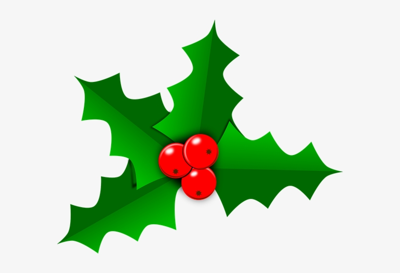 Holly Leaf Green Free No Copywrite Graphics - Christmas Leaf, transparent png #1813904