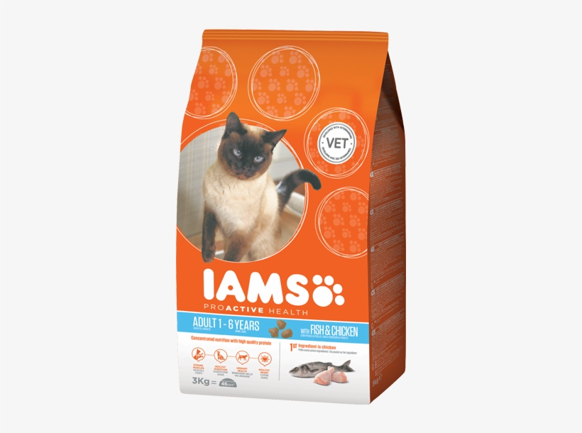 Iams™ Adult Wild Ocean Fish & Chicken - Iams Cat Food Kitten, transparent png #1814129