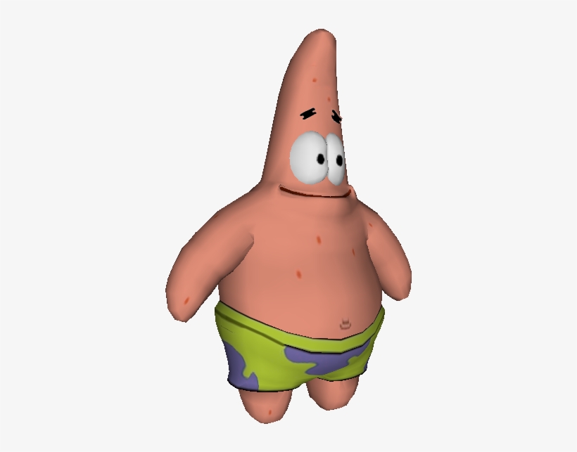 Download Zip Archive - Patrick Star 3d Model, transparent png #1814225