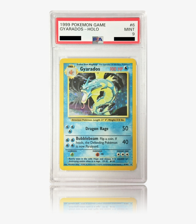 Psa 9 Gyarados 6/102 - Gyarados - 7/130 - Holo Rare - Unlimited Edition -, transparent png #1814621