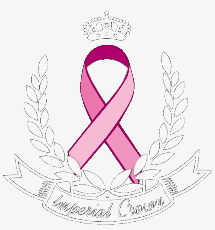 Imperial Crown Entertainment - Pink Ribbon Tile Coaster, transparent png #1815075