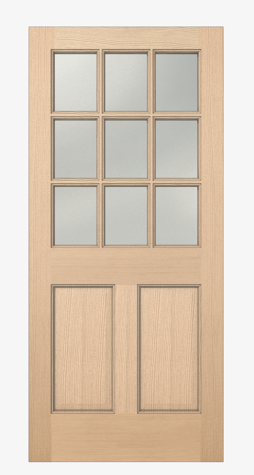Authentic Wood Glass Panel Exterior Door - Screen Door, transparent png #1815078