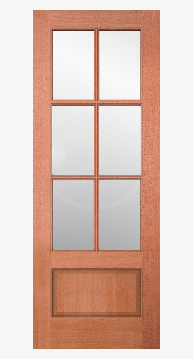 Authentic Wood Glass Panel Exterior Door - Sliding Door, transparent png #1815534