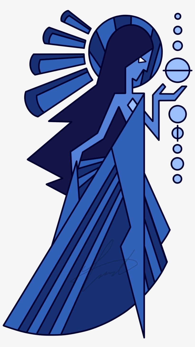 Transparent Diamond Steven Universe - Steven Universe Blue Diamond Mural, transparent png #1815926