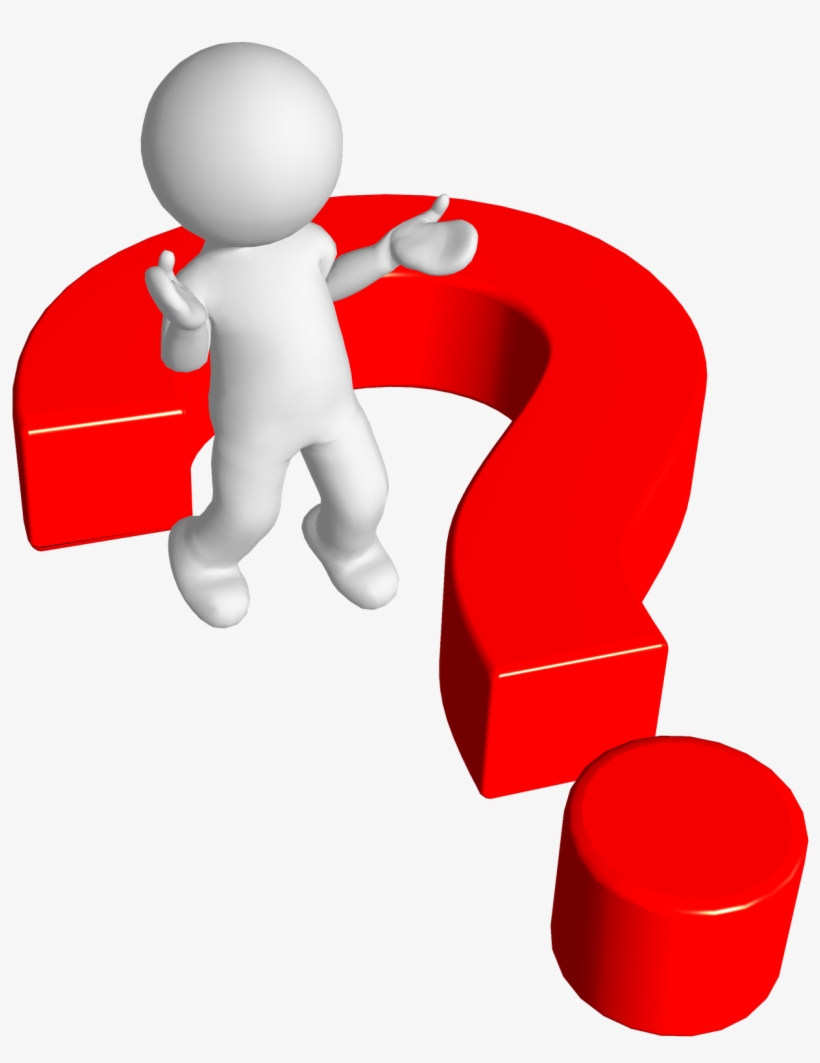 Guy Clipart Question Mark - 3d Question Mark Gif, transparent png #1816150