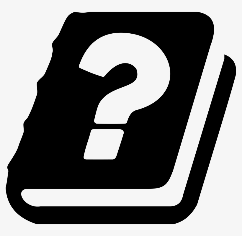Question Mark Clipart Book - ヘルプ アイコン, transparent png #1816293