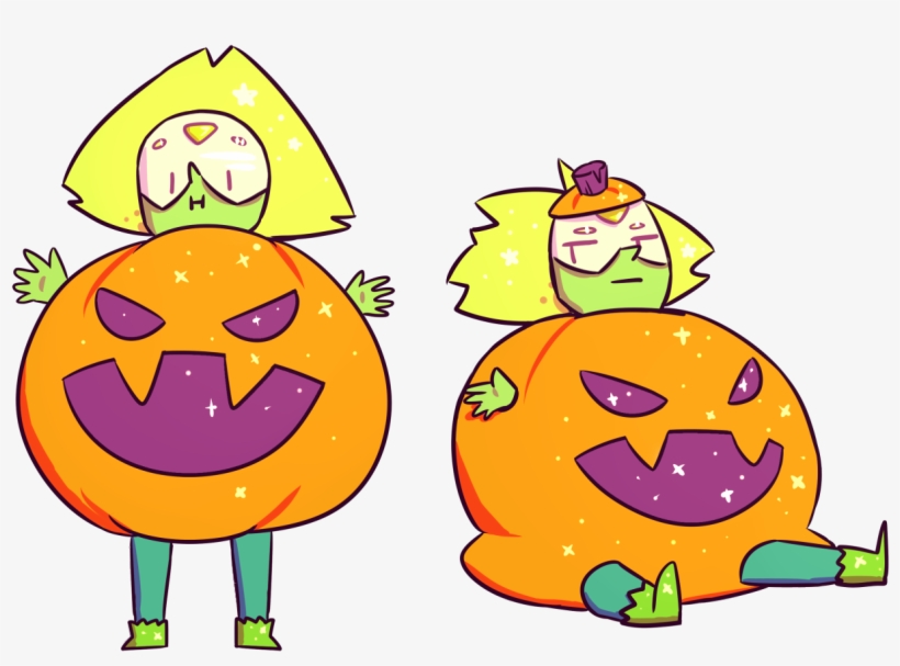 Peridot In A Pumpkin Costume - Steven Universe, transparent png #1816314