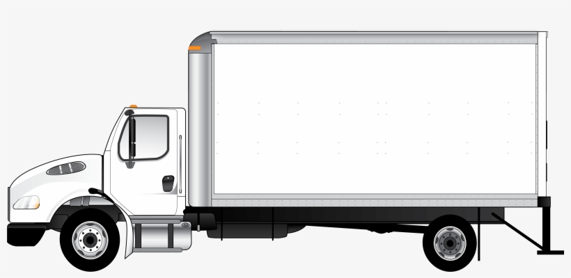 New Graphic Justflikwalk Here - Truck Side View Vector, transparent png #1816533