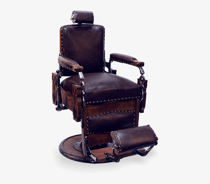 Welcome To Cut & Shave - Old Barber Chair, transparent png #1817011