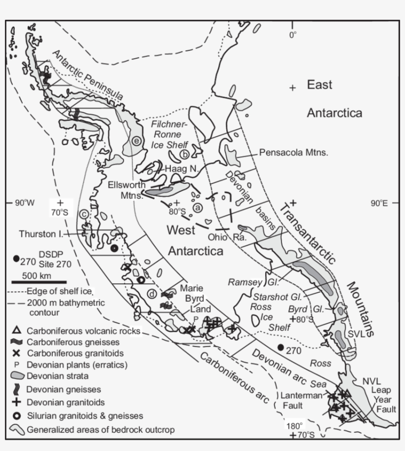 Present-day Distribution Of Devonian Sedimentary Rocks - Devonian, transparent png #1817214