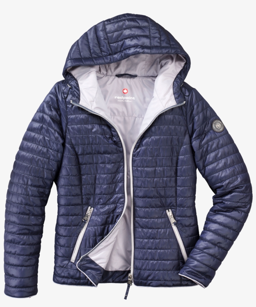 Paige - Dámská Prosívaná Bunda Modrá, transparent png #1817331