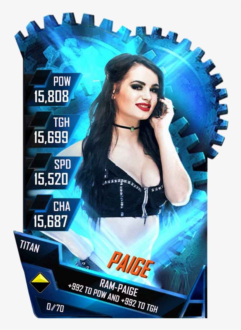 Paige S4 18 Titan Fusion - Wwe Supercard Titan Fusion, transparent png #1817402