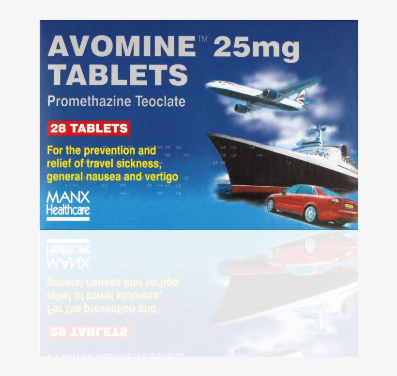 Avomine 25mg Tablets X - Travel Sickness Tablets Avomine, transparent png #1817593
