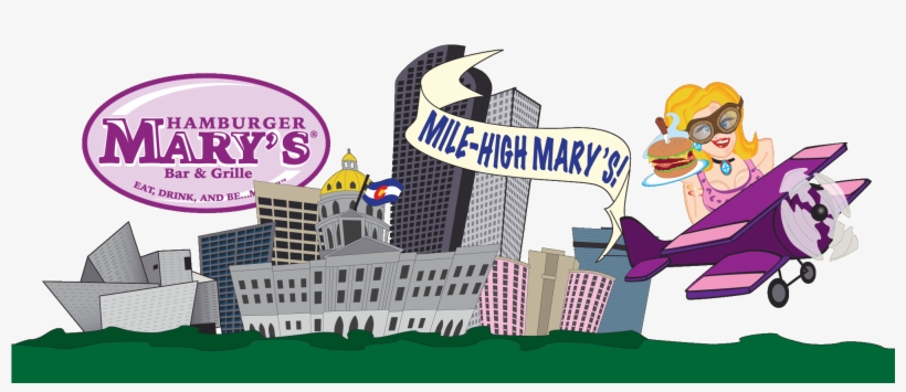 Hamburger Marys Denver Skyline - Mile High Hamburger Mary's, transparent png #1817768