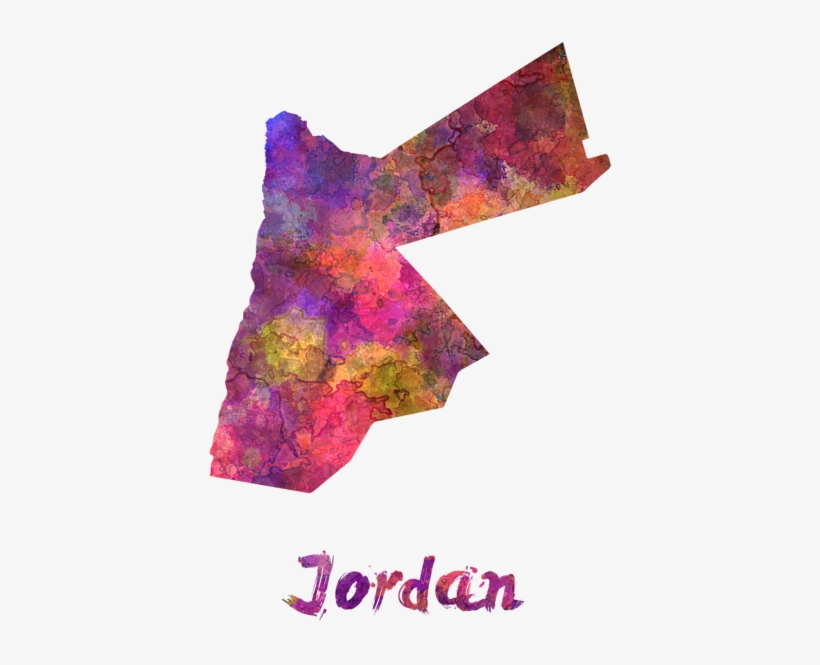 Click And Drag To Re-position The Image, If Desired - Jordan Map Artistic, transparent png #1817885