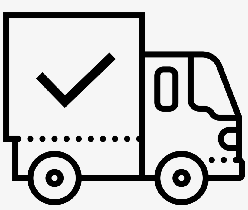 The "shipped" Icon Is A Plain, Black And White Box - Caminhao De Lixo Png, transparent png #1817993