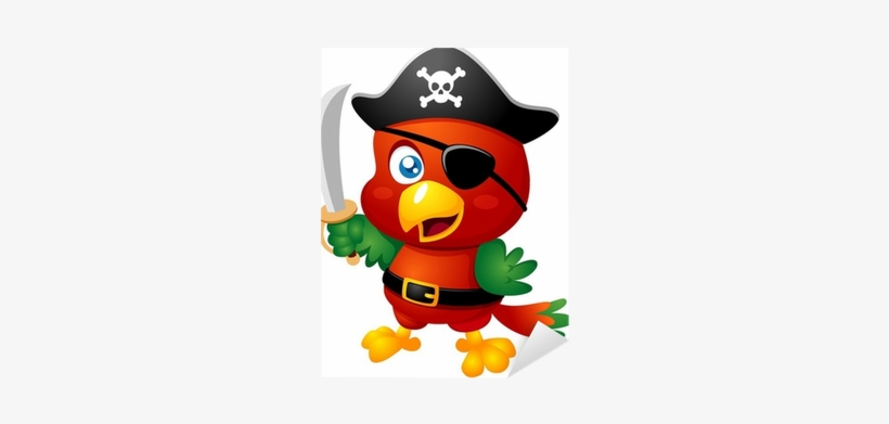 Pirate Parrot Cartoon Png - Pirate Cartoon, transparent png #1818293