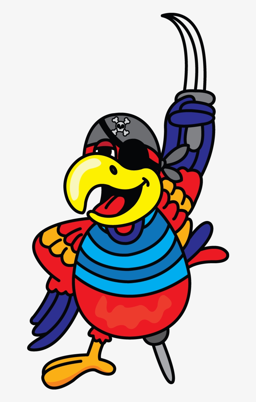 Pirate Parrot Drawing - Pirate Parrot, transparent png #1818394