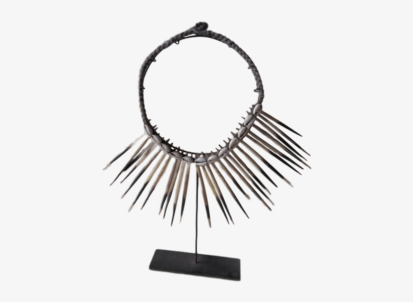 Papua New Guinea Porcupine Quill Necklace - Necklace, transparent png #1818397