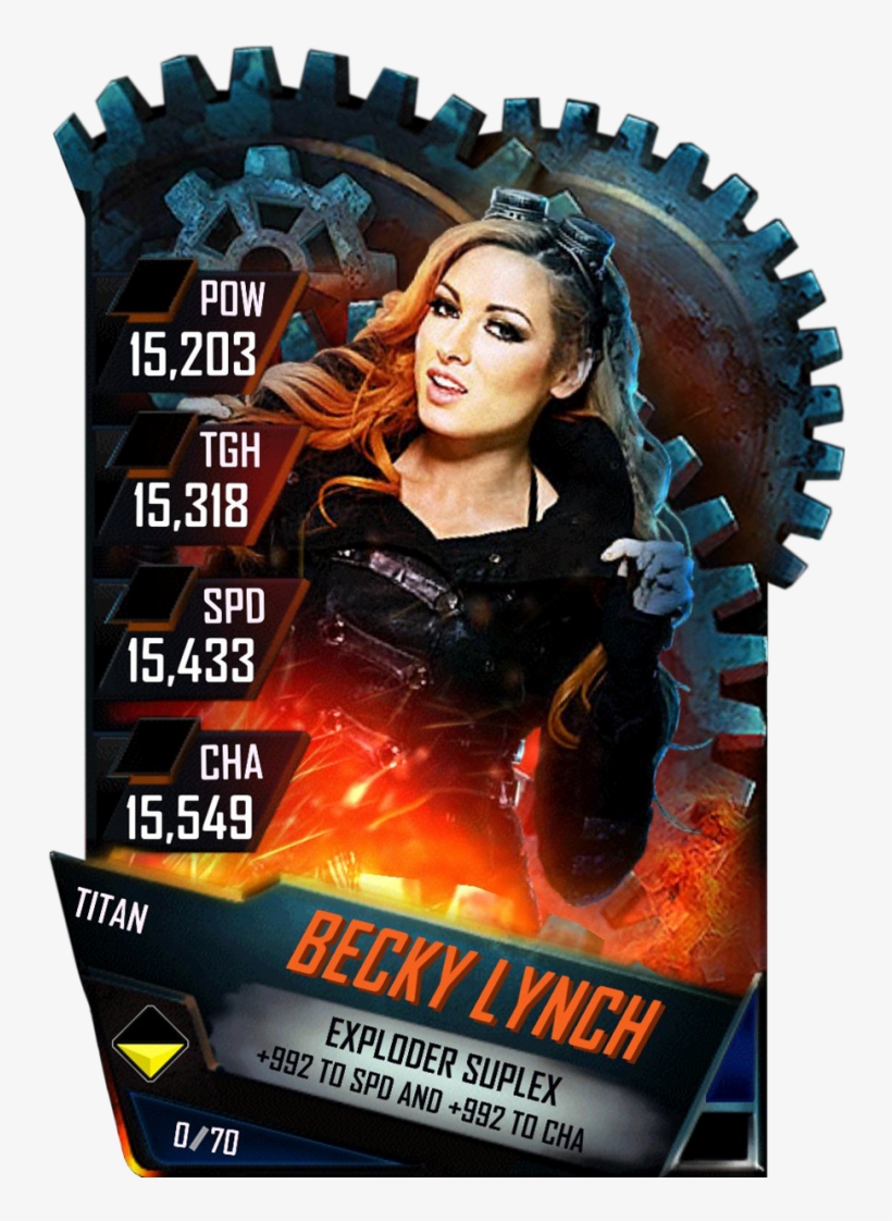 Beckylynch S4 18 Titan - Wwe Supercard Brock Lesnar Titan, transparent png #1818802