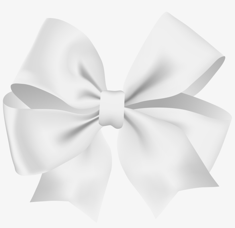 White Bow Png, transparent png #1818836