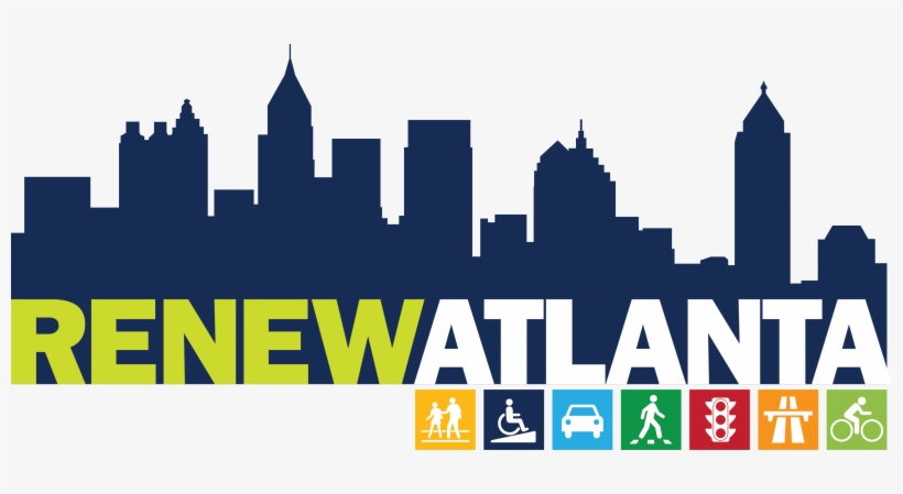 Renew Atlanta Is An Infrastructure Improvement Program - Marlene Watson - Atlanta Georgia Skyline 1 Canvas, transparent png #1818865