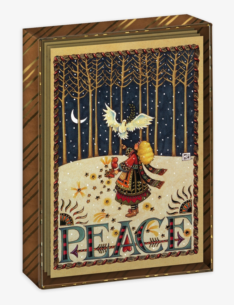 Peace Dove Boxed Christmas Cards - Christmas Hugs Mary Engelbreit, transparent png #1819091