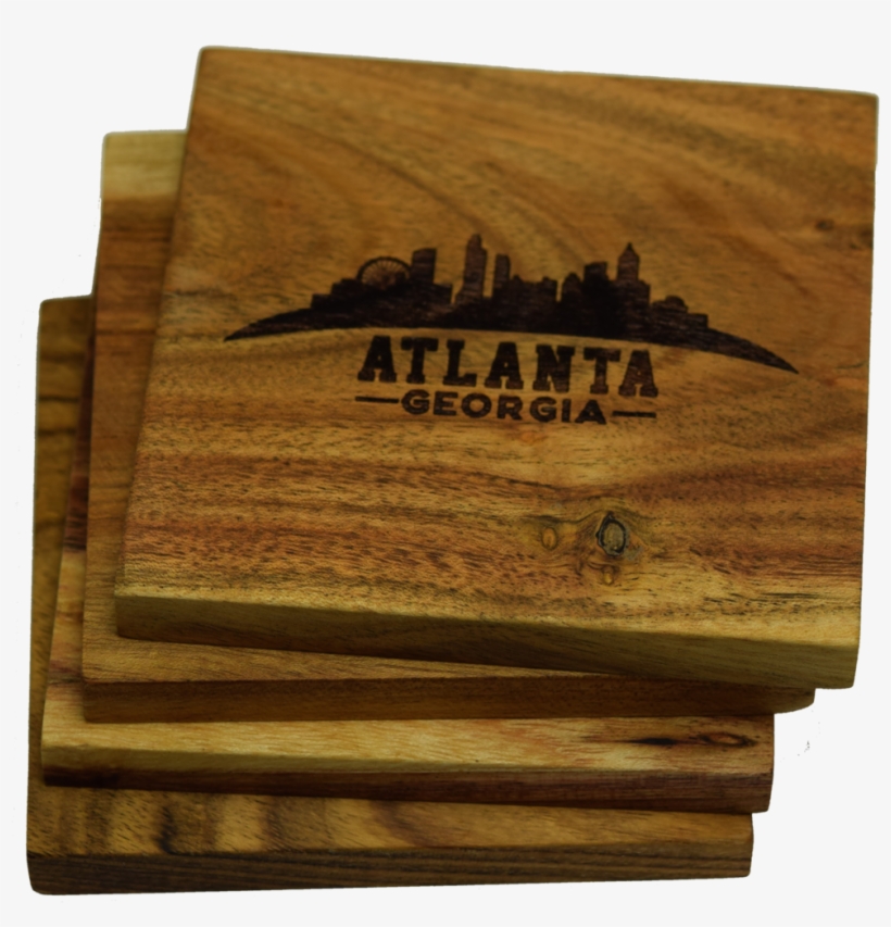 Atlanta Georgia Skyline Coasters - Prestige Decanters Atlanta Georgia Skyline Coasters,, transparent png #1819113
