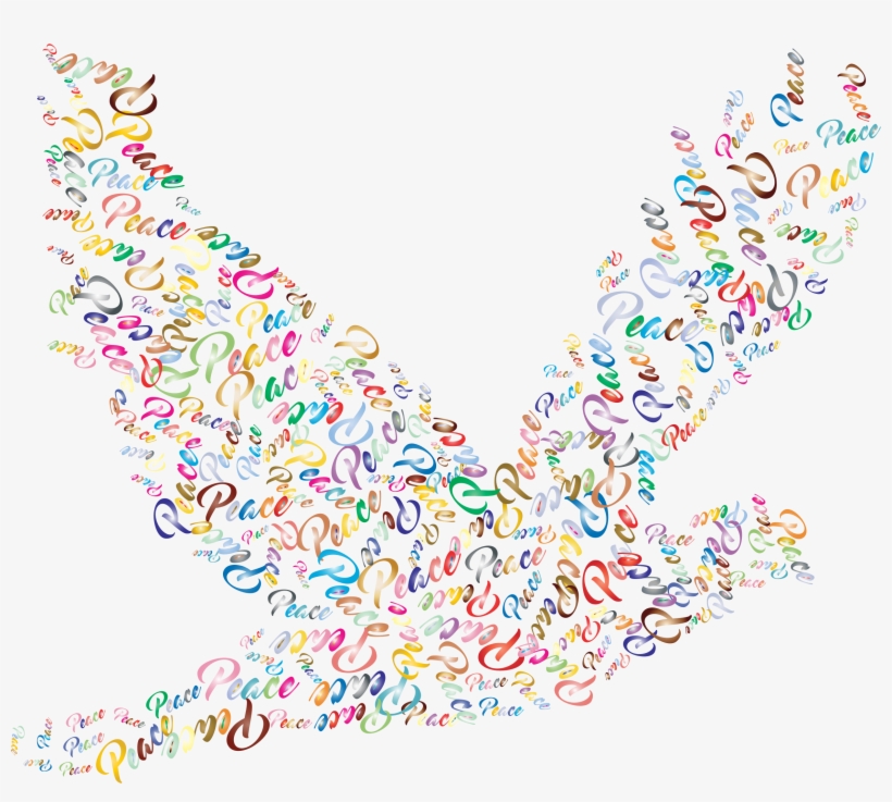 Medium Image - Typography Peace, transparent png #1819243
