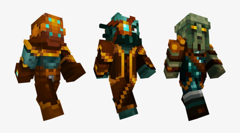 Ocean Biome Settlers - Minecraft Strangers Skin Pack, transparent png #1820006