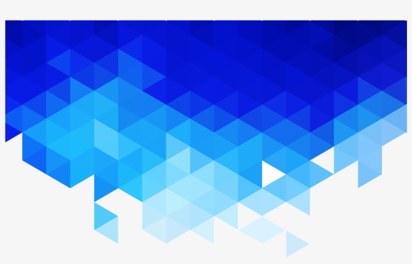 600 Youtube Subscribers - Abstract Triangle Background Blue, transparent png #1820045