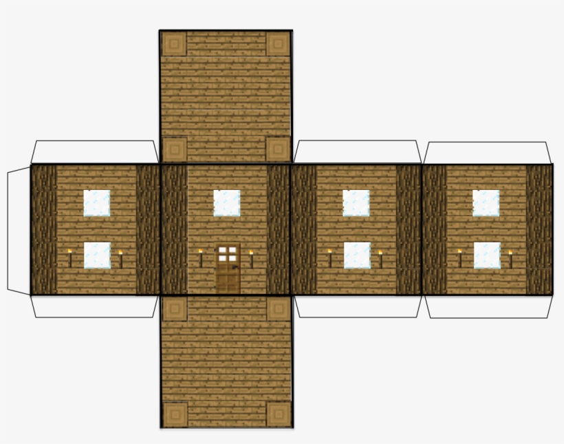 Minecraft Crafts - Minecraft Bouwplaat House, transparent png #1820399