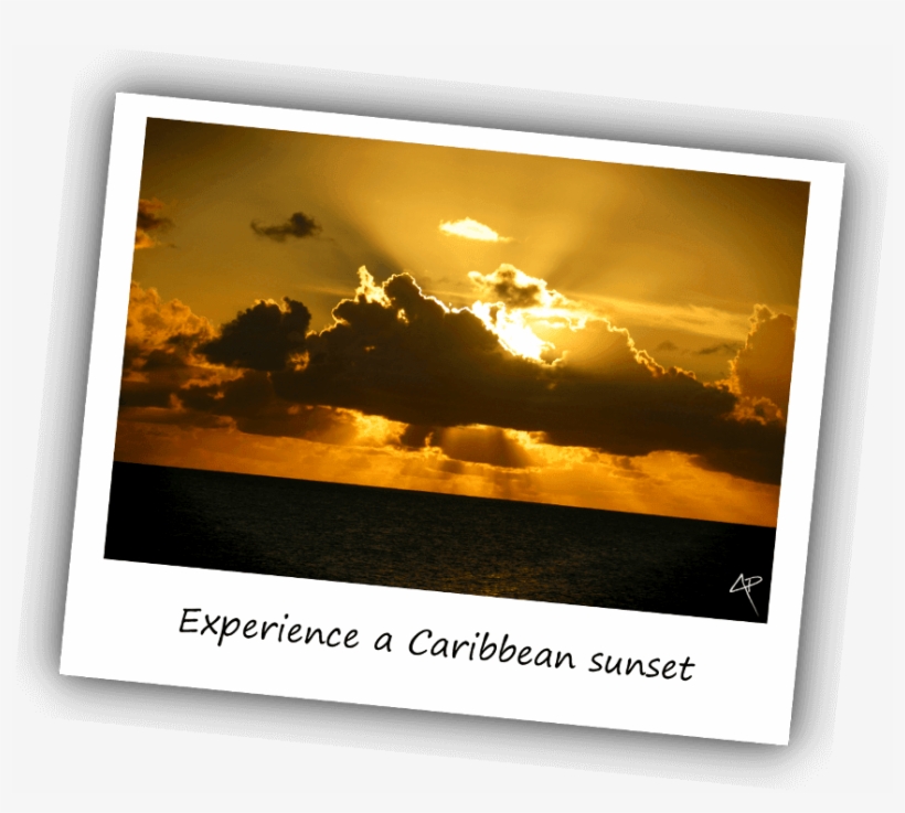 Caribbean Sunset 1 - Led-backlit Lcd Display, transparent png #1820580