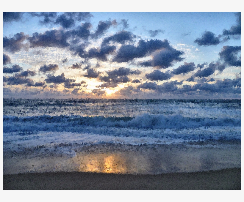 Download Water Clipart Sunset Body Of Water Shore Sunset - Ocean Sunset Png Transparent, transparent png #1820954