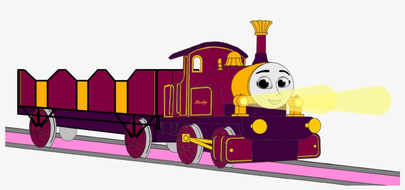 Lady With Her Open-topped Carriage & Shining Gold Lamps - Lego Oliver The Great Western Engine, transparent png #1820999