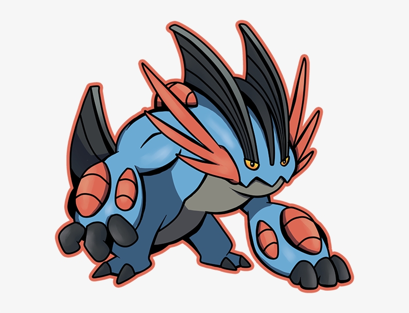 Mega Swampert By Kaizerin - Mega Swampert In Pokemon, transparent png #1821224