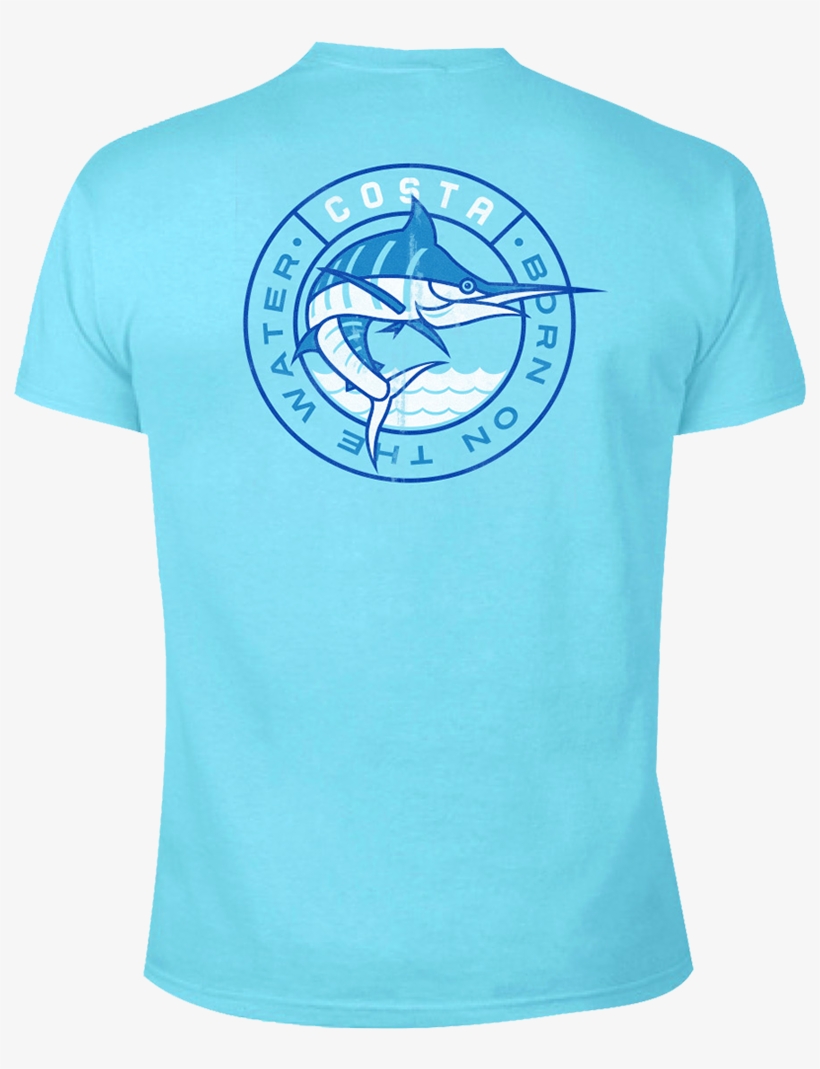 Costa Del Mar Quest Short Sleeve In Sky, Size M, Angle - The Salty Mare, transparent png #1821272