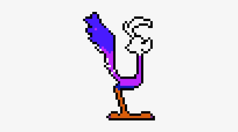 Road Runner - Road Runner Pixel Art, transparent png #1821468