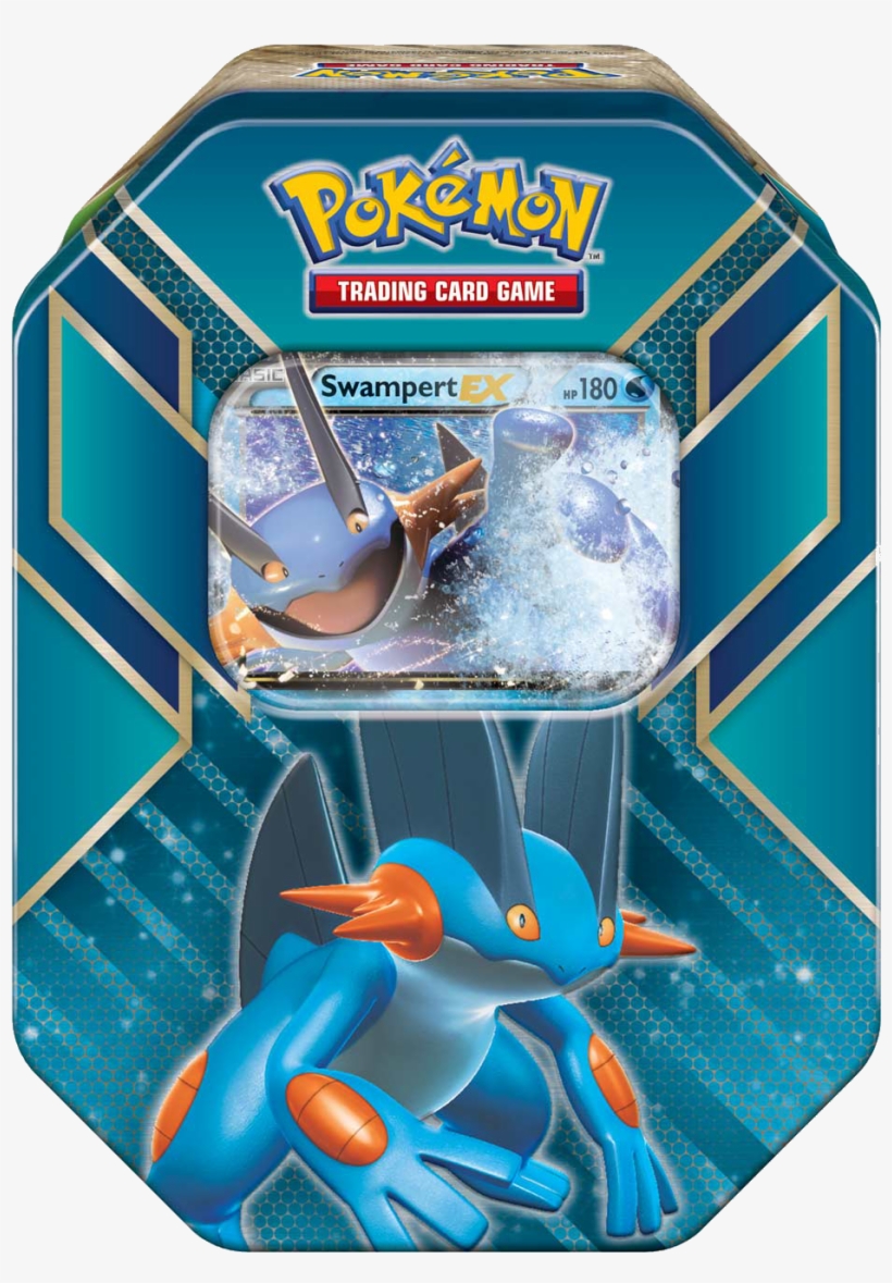 Hoenn Power Tin - Pokemon Cards Swampert Tin, transparent png #1821486