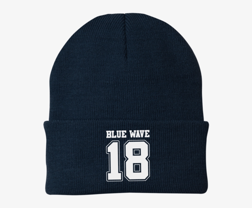 Mc Blue Wave Knit Hats - Hat, transparent png #1822176