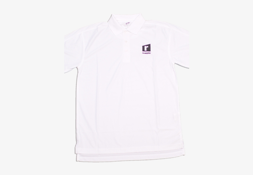 Real Life “r” White Polo - Infant, transparent png #1822778