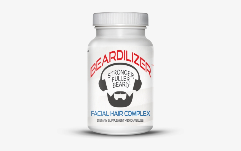 Beard Growth Vitamins - Beardilizer Beard Growth Supplement, transparent png #1822880
