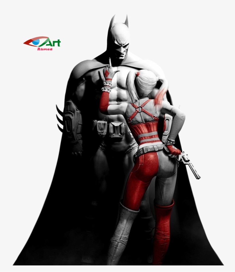 Batman Arkham City Png Photo - Batman E Harley Quinn, transparent png #1822921