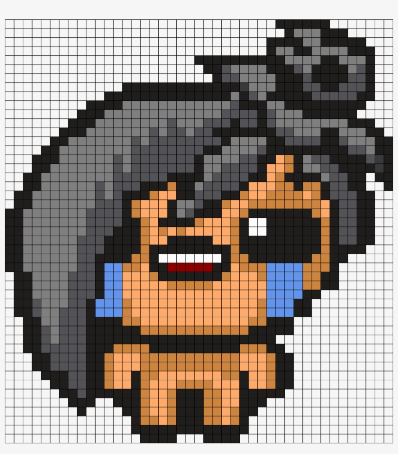 Eve Binding Of Isaac Perler Bead Pattern / Bead Sprite - Cross-stitch, transparent png #1822923