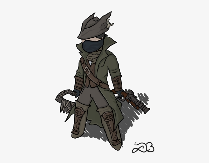 Bloodborne Transparent Chibi - Chibi Bloodborne Hunter, transparent png #1822963