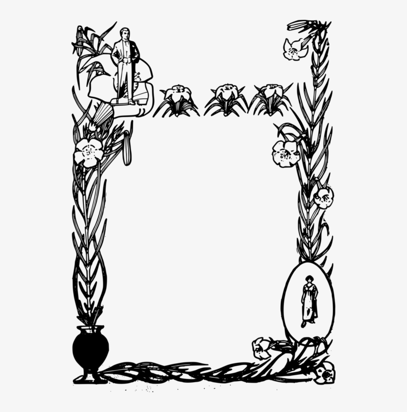 Logo Picture Frames Ornament Decorative Arts Vignette - Logo Bingkai Hitam Putih, transparent png #1823296