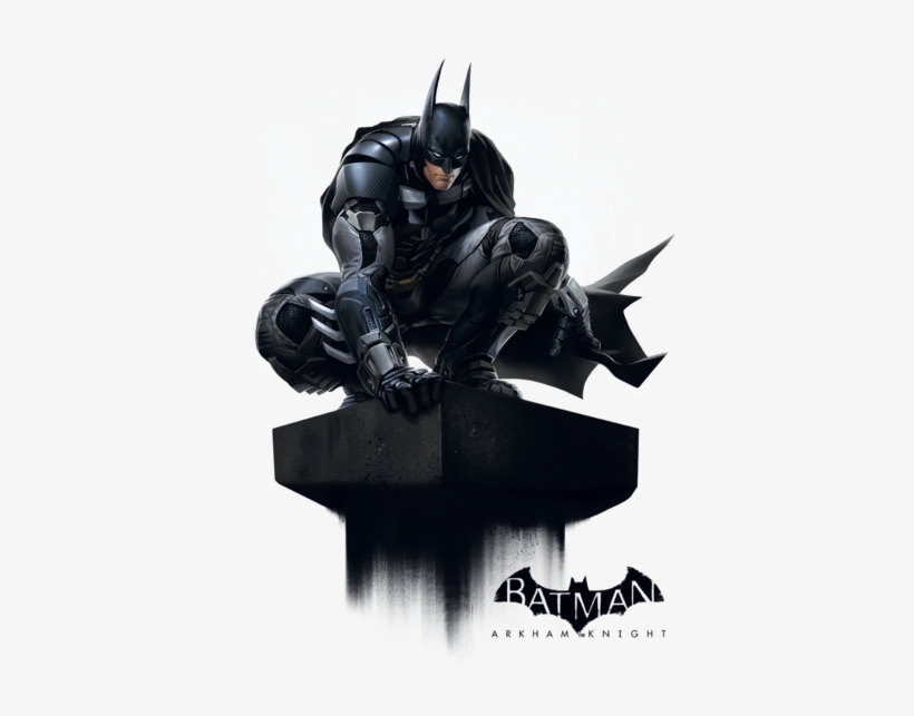 Arkham Perched Men's V Neck T Shirt - Batman Inscription, Superheroes Decal, Superheroes, transparent png #1823588