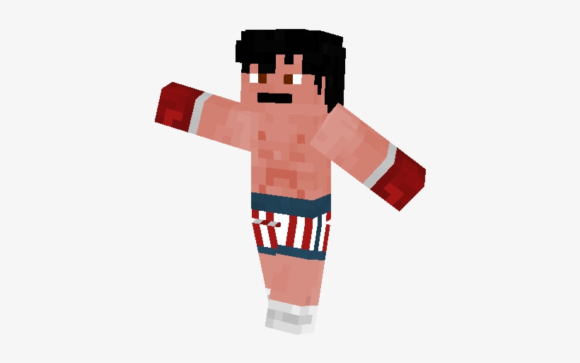 Xzkipng " - Rocky Balboa Minecraft Skin, transparent png #1823687
